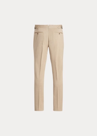 Pantalones Ralph Lauren Hombre Kaki - Gregory Wool Covert - ZGNRA8631